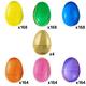 Multi-Colored Fillable Easter Eggs, 1000ct